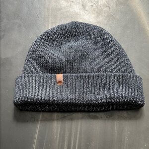 Roots Navy Blue Knit Beanie